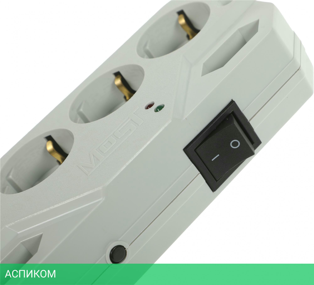 Сетевой фильтр Most СHV 5м 6 розеток белый