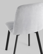 Стул Oliver Square велюр светло-серый