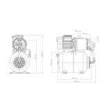 Насосная станция Джамбо 70/50 Н-24 (2.0) (бак 24 л, 1,10 кВт, 70 л/мин, напор 50 м) ДЖИЛЕКС