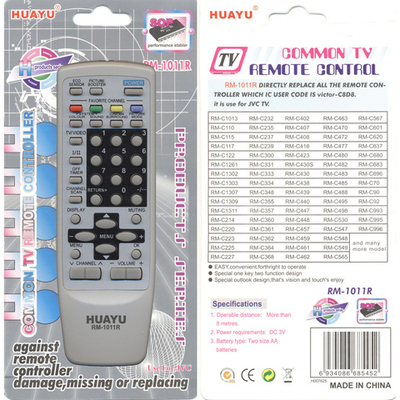 Пульт универсальный RM-1011R для JVC