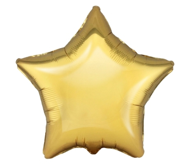 Шар (45см) звезда, золото