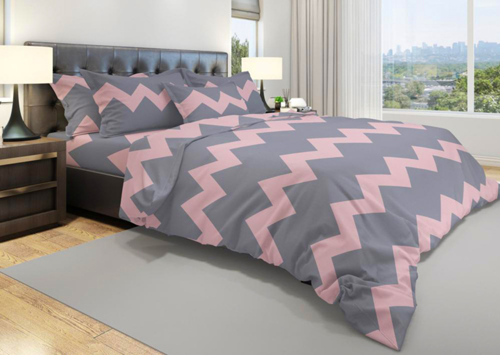 Пододеяльник ЕВРО БЯЗЬ "Chevron" 200х215