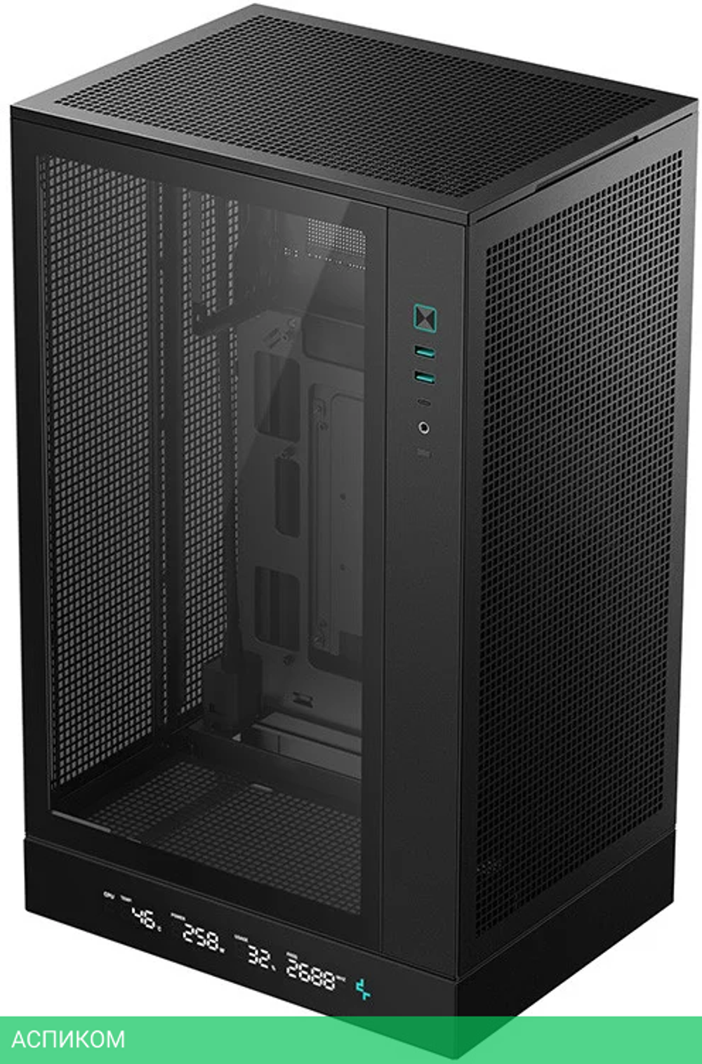 Корпус DeepCool CH270 Digital без БП черный (R-CH270-BKNDM0-G-1)