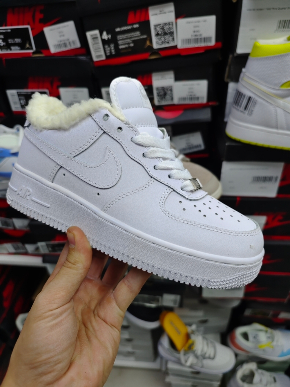Nike air force plain white hotsell