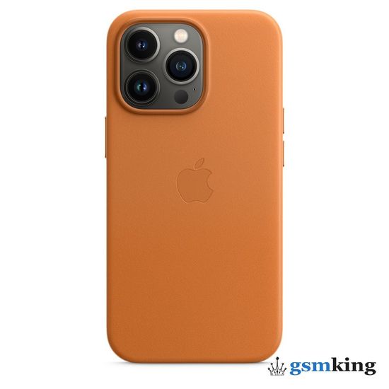 Apple Leather Case with MagSafe iPhone 13 Pro Golden Brown «Золотистая охра» MM193ZE/A