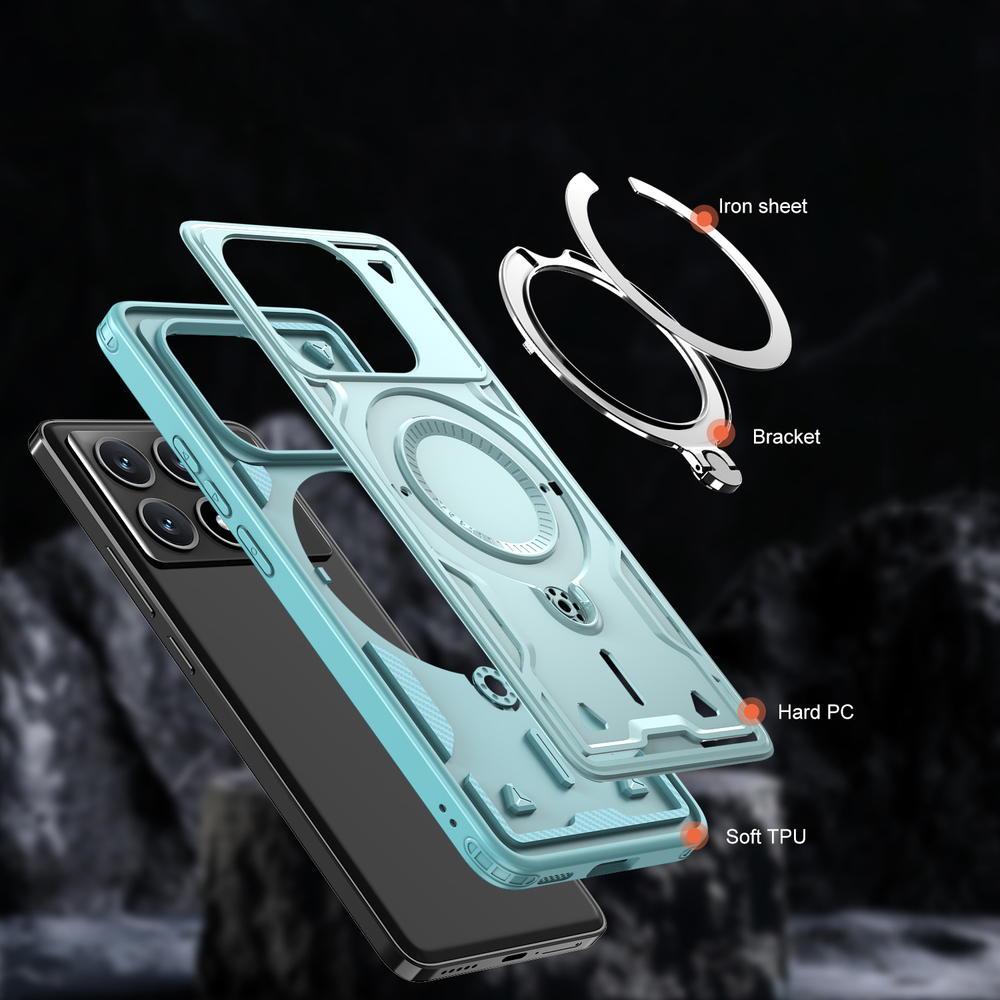 Чехол Magneto Case с кольцом для Poco X6 Pro