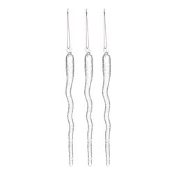 Набор ёлочных украшений Melting icicles из коллекции New Year Essential, 3 шт.
