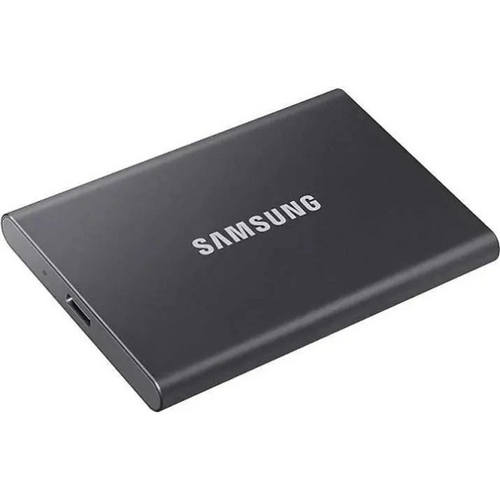 Внешний жесткий диск SSD 4Tb, Samsung T7 Portable, USB 3.2 Gen 2 Type-C, серый (MU-PC4T0T)