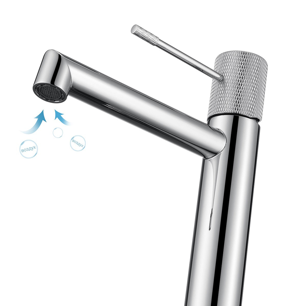 Смеситель для раковины Vincea Desire VBF-1D1BN однорычажный, брашированный никель