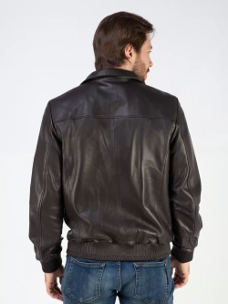 Кожаная куртка демисезонная с капюшоном
