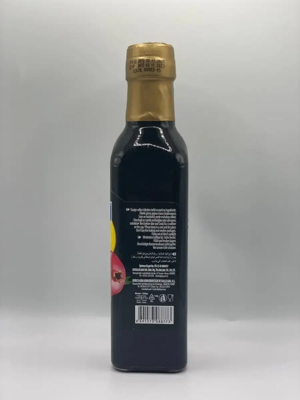 Турецкий гранатовый соус в стеклянной банке ,345гр.