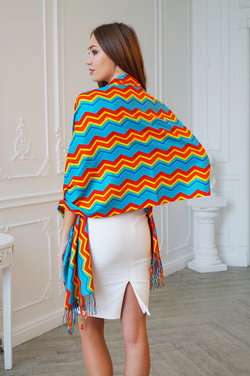 LIGVIANNI Палантин Kerchief Turquoise