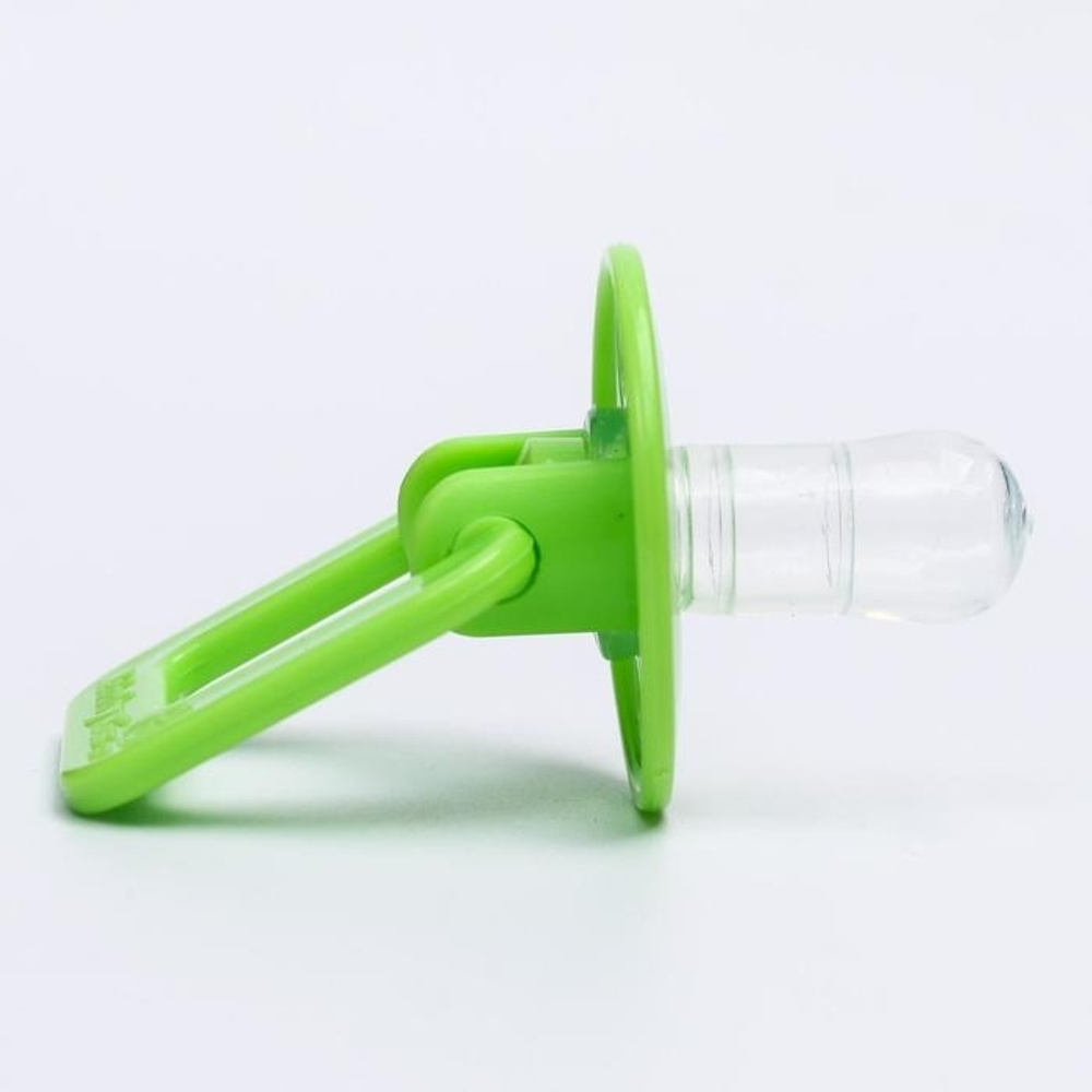 1592991 Пустышка силиконовая анатомическая с колпачком, от 0 - 3мес., цвета МИКС