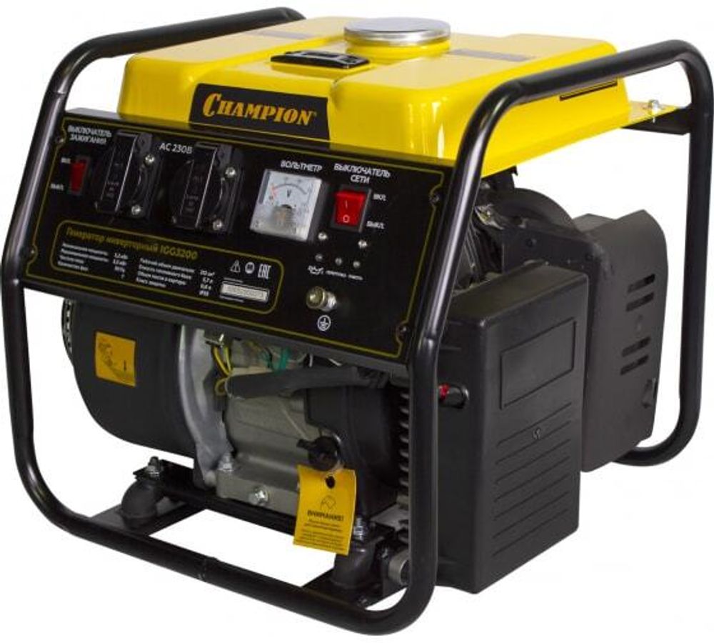 Генератор инверторный CHAMPION IGG3200 3.5 кВт, 7л.с, 5,7 л, 26 кг
