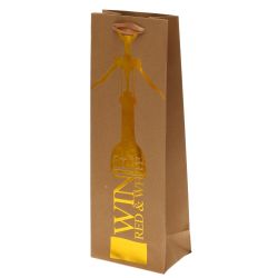 GAEM Пакет подарочный для бутылок (бумага 300г/м2, блок 12шт), L12,5 W8,5 H36 см, 4в.