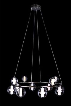 Подвесная люстра LED 100W 3000К LE7703/12 Chrome хром Aurore Leon