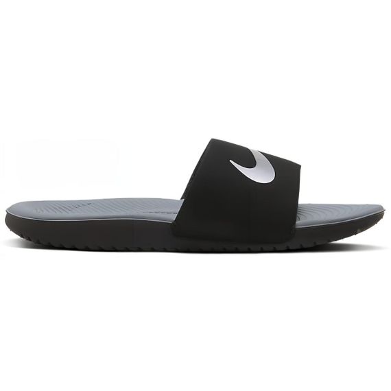 Nike Kawa Slide 'Black Metallic Silver'