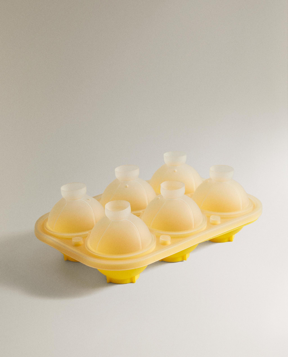 Zara Home Форма для льда силиконовая на 6 шаров с крышкой