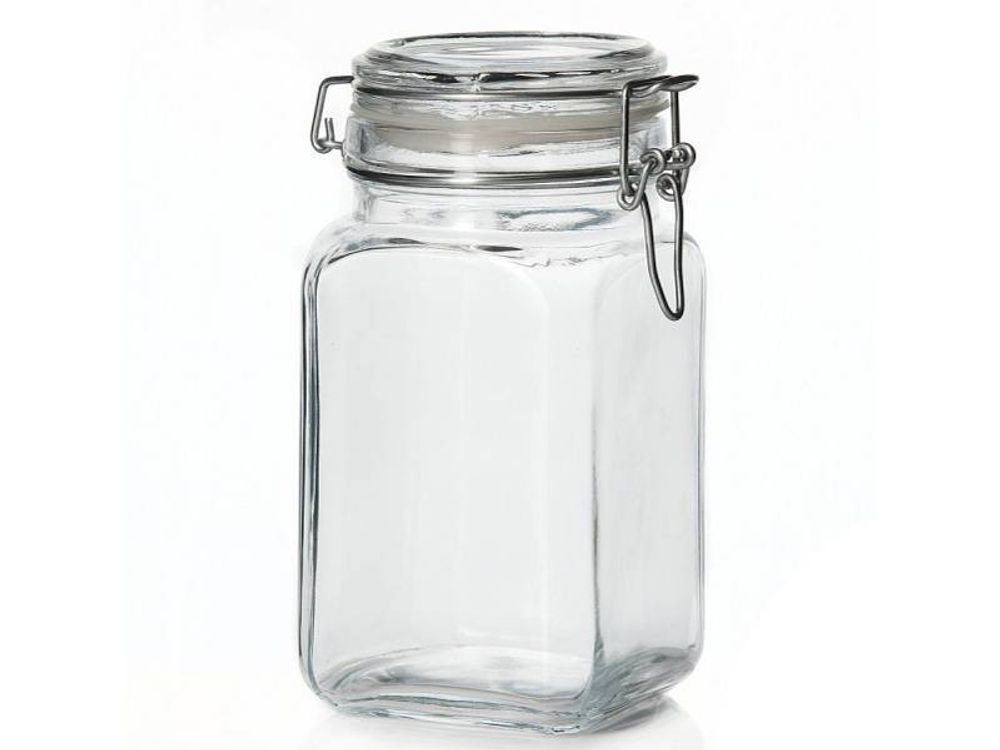 Банка "Kremlin" 1050мл квадратная с замком