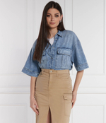 Джинсовая рубашка DONDUP - made in Italy - голубой(DC344 DF0272D HE8)