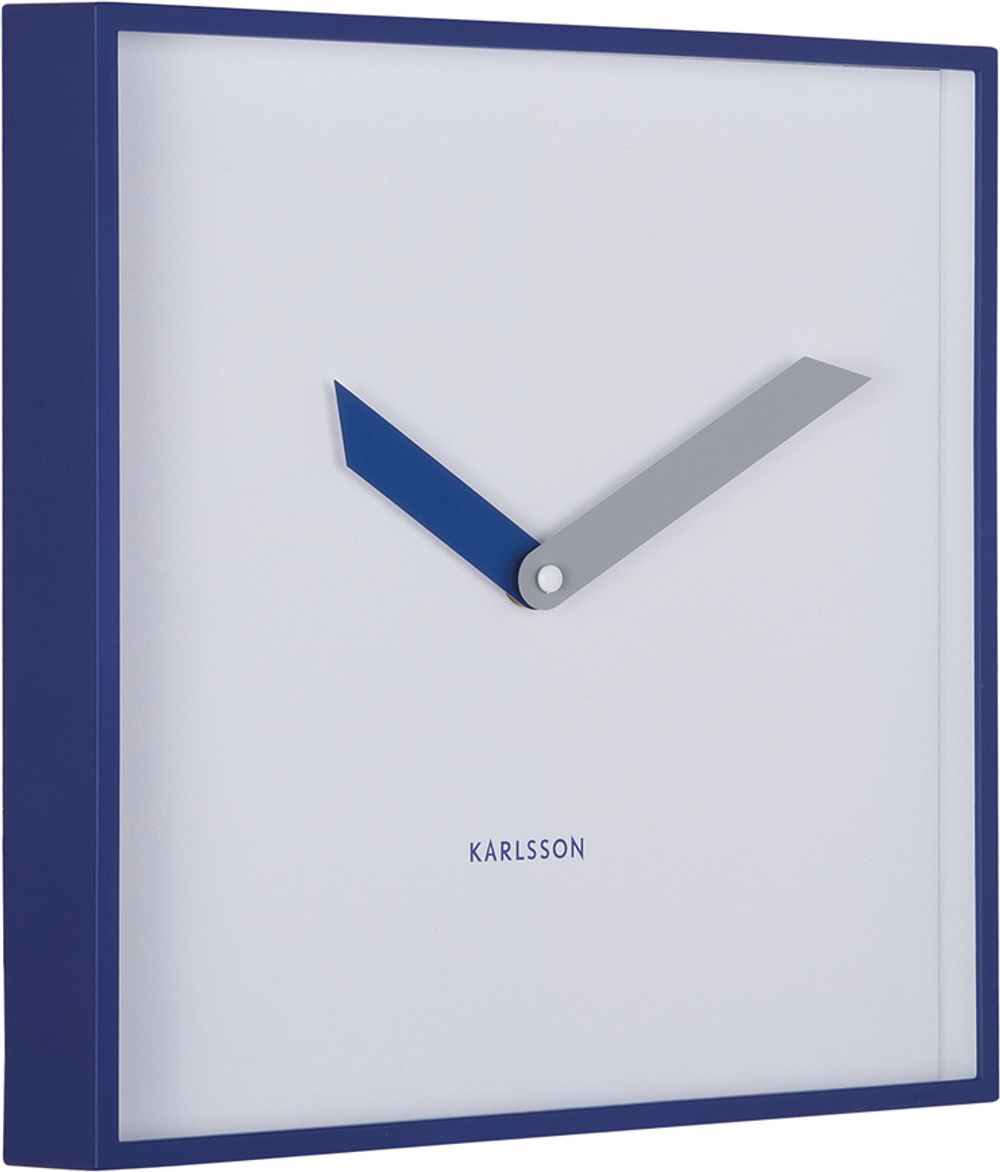 Настенные часы Karlsson Cool Retro, пластик, 28,3 28,3 см, синие