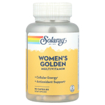 Solaray, Women's Golden Multivitamin, 90 капсул