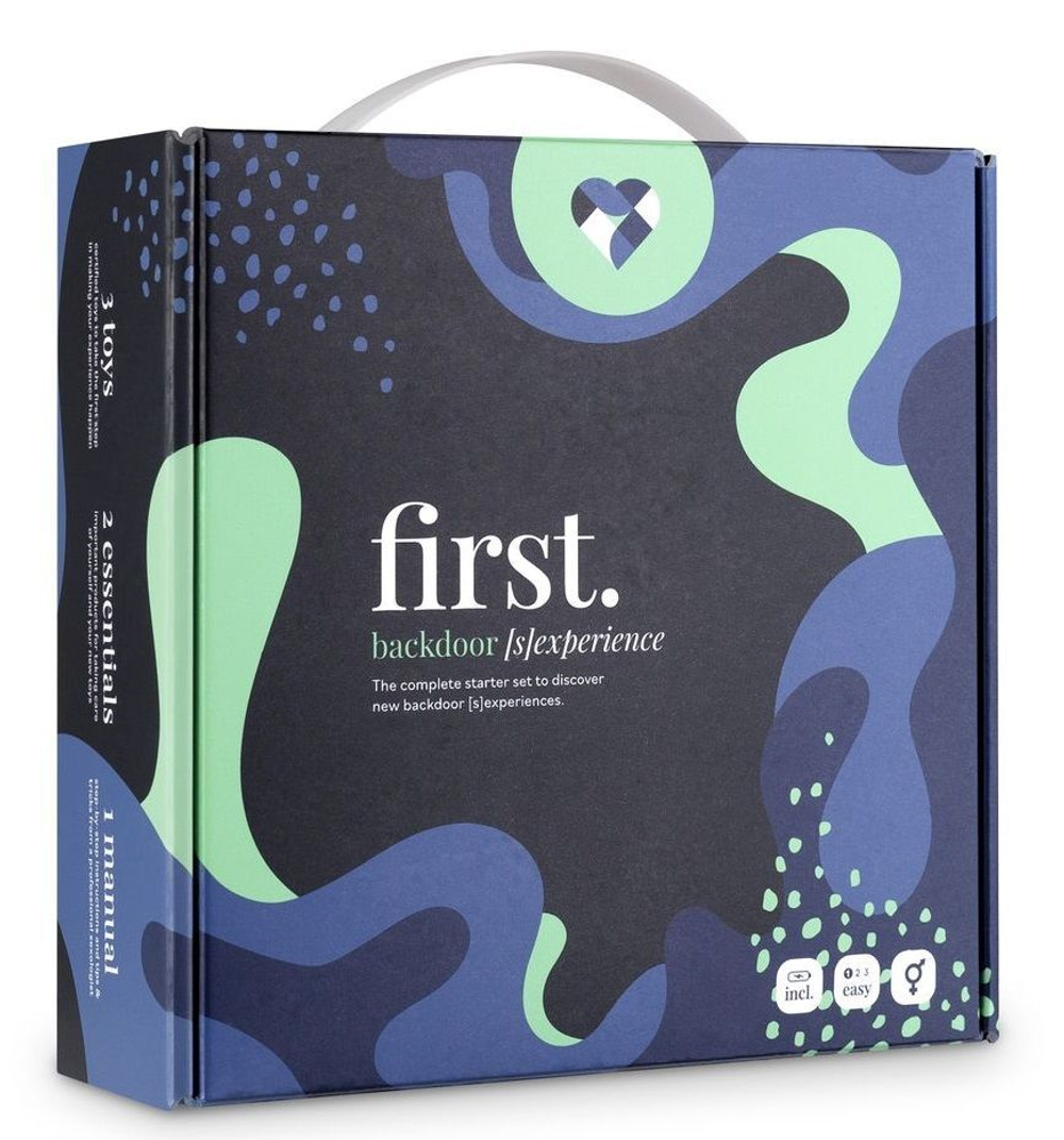 Большой стартовый анальный набор First Backdoor Experience (Цвет: черный)