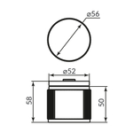 Ручка раздельная R.ARC.R52.MOTIV BL-24 черный