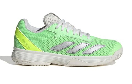 Детские теннисные кроссовки Adidas Courtflash K - pure teal/silver metallic/lucid lemon