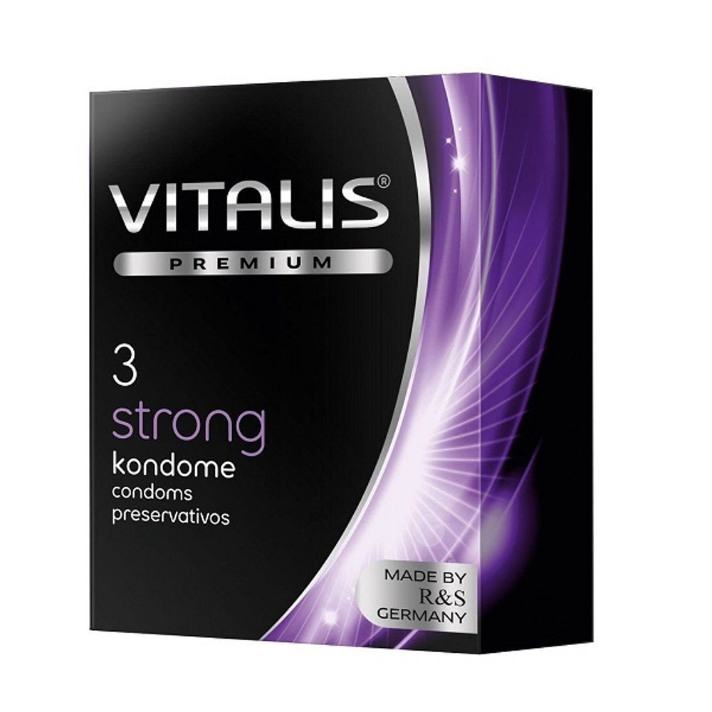 Презервативы Сверхпрочные №3 Vitalis Premium Strong