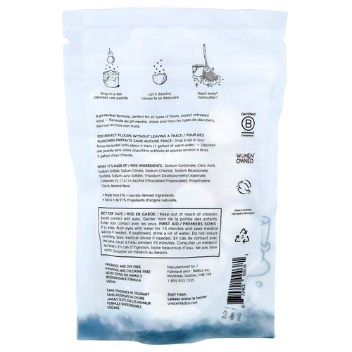 The Unscented Company, Средство для мытья полов, 22 таблетки, 116 г (4,1 унции)