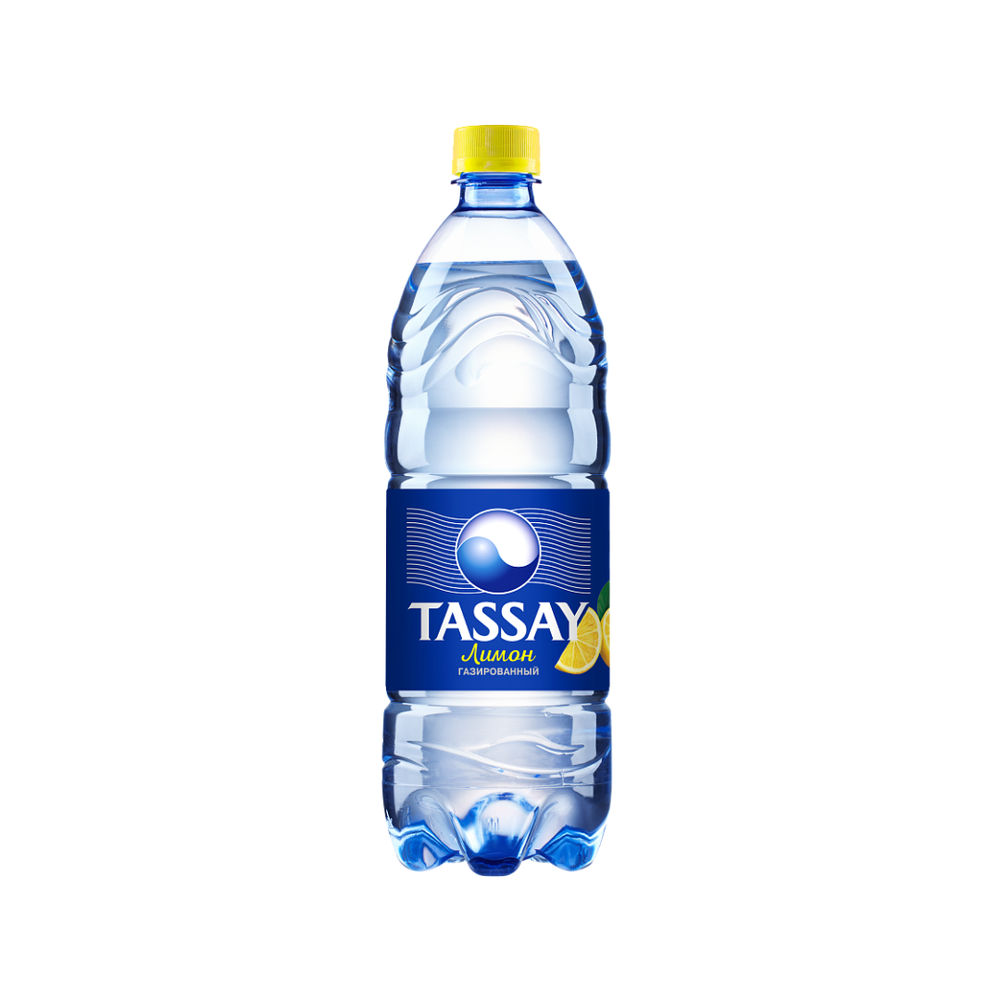 Минеральная вода Tassay с лимоном газированная 1 л п\б