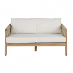 Диван деревянный двухместный Tagliamento Ravona KD, натуральный, бежевый