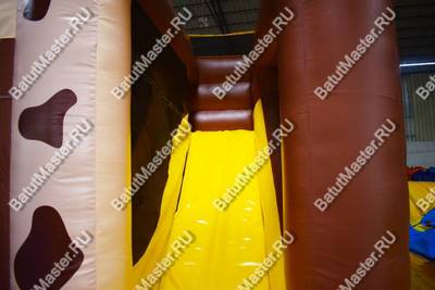 Коммерческий надувной батут "Чемпион", 5*5*4,5 м.