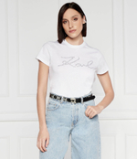 Футболка rhinestone Karl Lagerfeld - белый(241W1713)