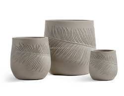 Кашпо TREEZ ERGO - серия Nature - Чаша - Капучино