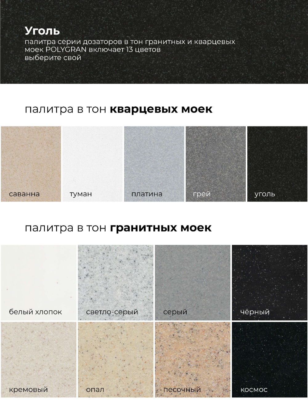 Дозатор моющего средства черный №911/уголь