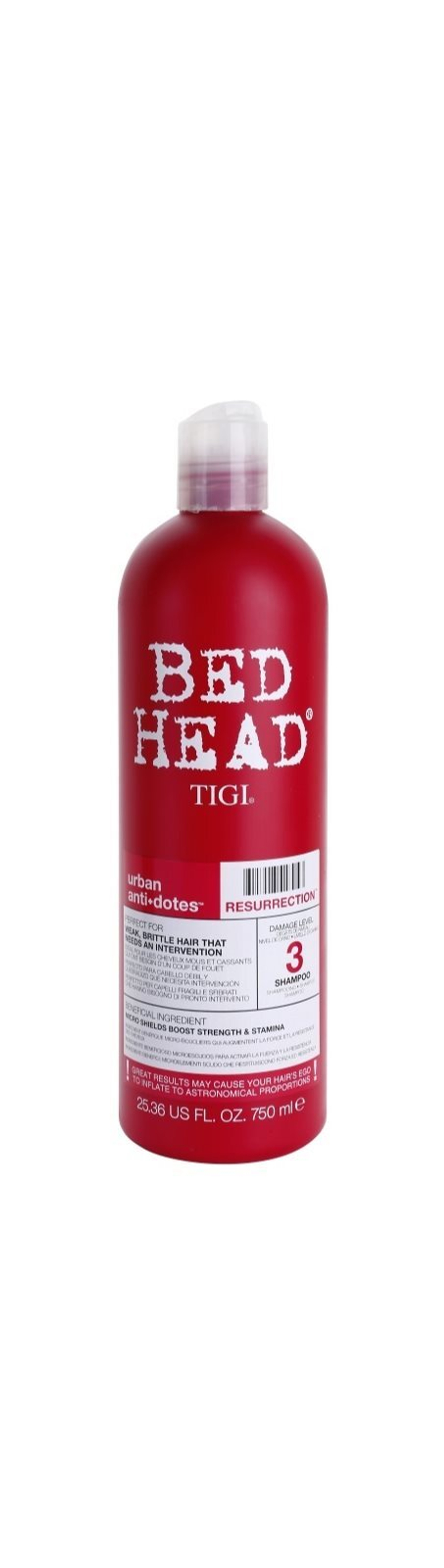 TIGI Bed Head Urban Antidotes Resurrection - шампунь для слабых, поврежденных волос /   750  ml  / GTIN 615908416053
