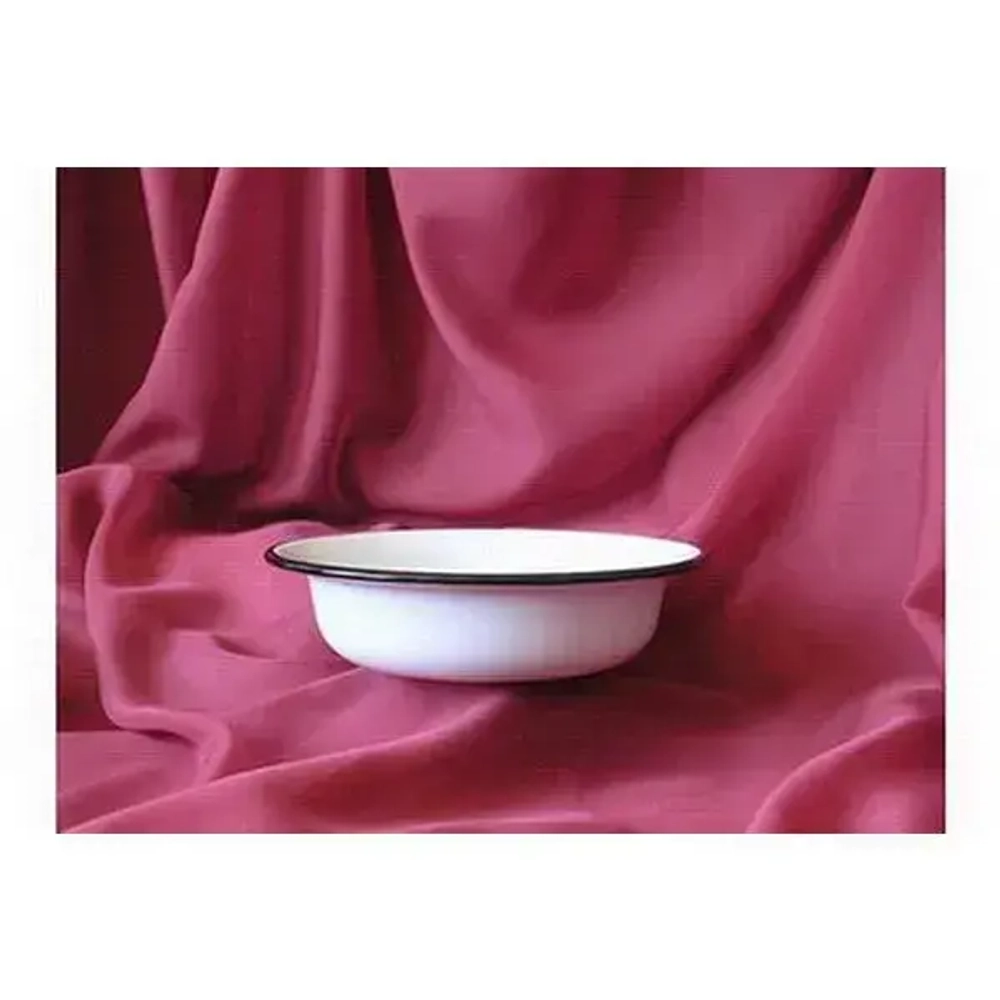 Миска эмалированная 1,0л без рисунка