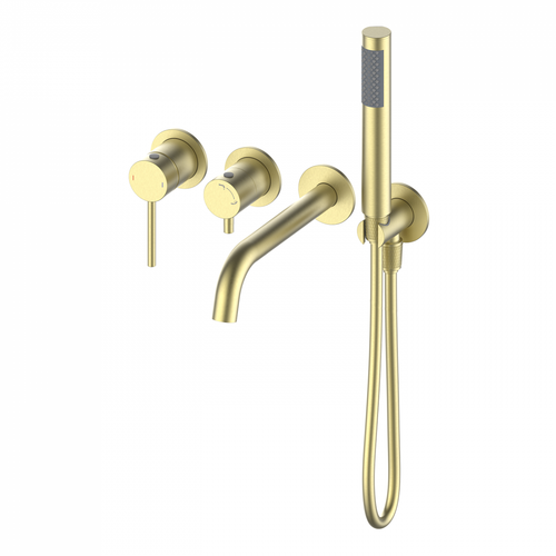 Смеситель для ванны встраиваемый WONZON & WOGHAND STICK, Брашированное золото (WW-889017-BG)