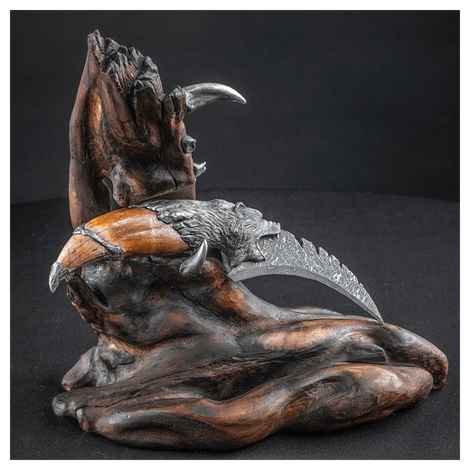 Нож серебряный «Великий кам»