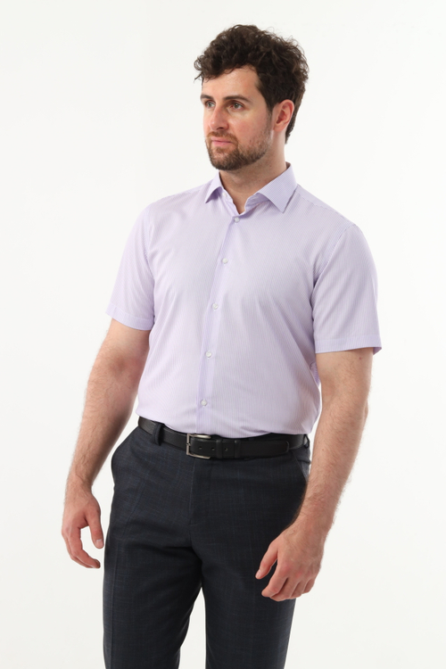 Сорочка мужская VESTER короткий рукав, бамбук/тенсель/пэ 72915 12