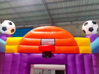 Коммерческий надувной батут «Веселый баскетбол», 8x4x3.5 м