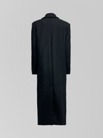 Пальто Agdali Brand однотонное прямого кроя на три пуговицы