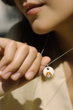 Кулон Собака, керамика