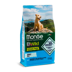 Monge Dog Mini GF Bwild Anchovies - беззерновой корм для собак мелких пород (анчоусы с картофелем и горохом)