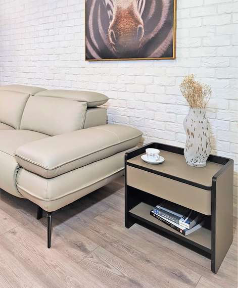 Прикроватная тумбочка Yokima L с полкой и ящиком