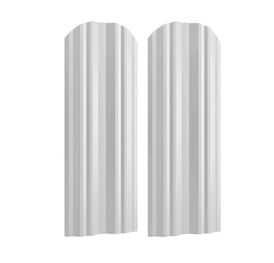 Штакетник круглый завальц. 114х1500 RAL 9003 белый