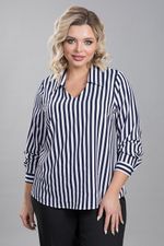 Блузка 1172 синие полоски Novita (Акция)
