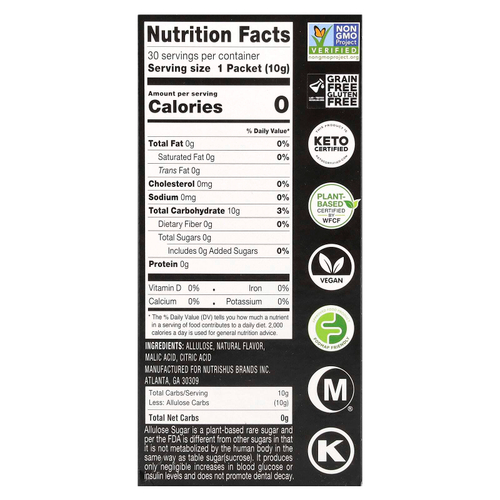 RxSugar, Swealthy Stix, ароматизированный аллюлозный сахар, сладкий чай, фруктовый пунш, лимон и лайм, апельсин, малина, 30 пакетиков по 10 г (0,35 унции)